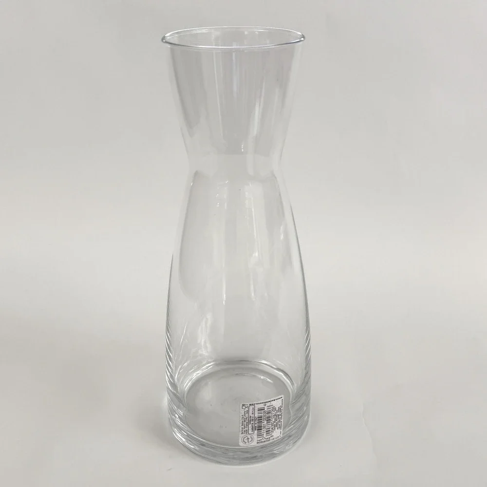 Bormioli Rocco Ypsilon Italian Clear Glass Carafe Decanter 36.5 oz Made in Italy